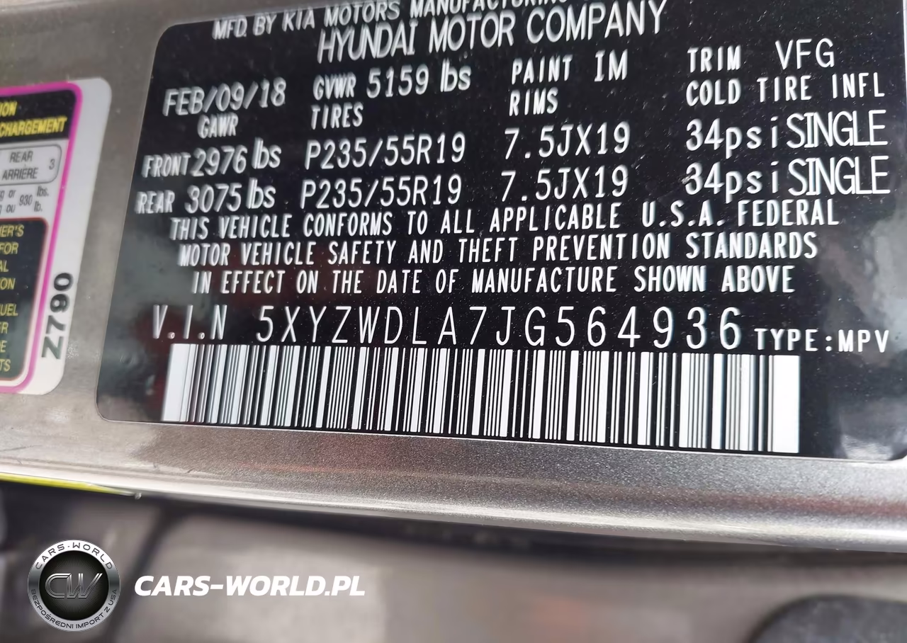 2018 Hyundai Santa Fe Sport 2.0T Ultimate VIN:5XYZWDLA7JG564936 - 9