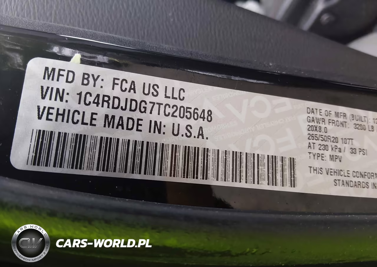 2026 Dodge Durango Gt Plus VIN:1C4RDJDG7TC205648 - 9