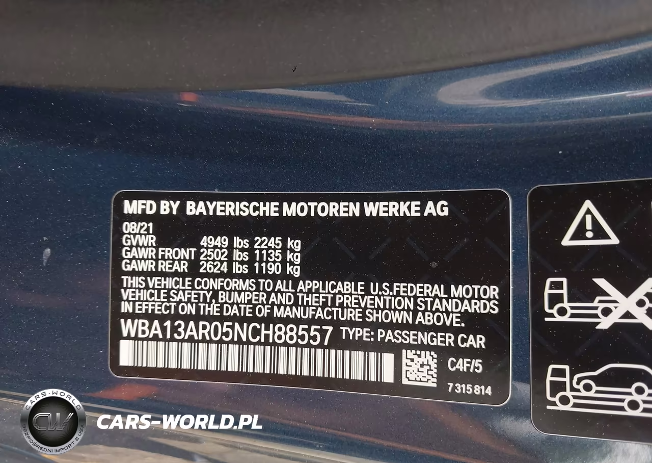 2022 BMW M440I xDrive VIN:WBA13AR05NCH88557 - 9