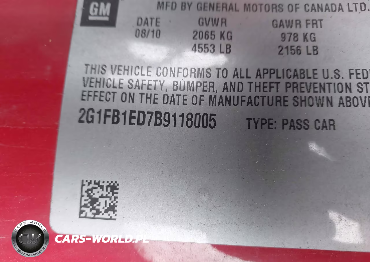 2011 Chevrolet Camaro 1Lt VIN:2G1FB1ED7B9118005 - 9