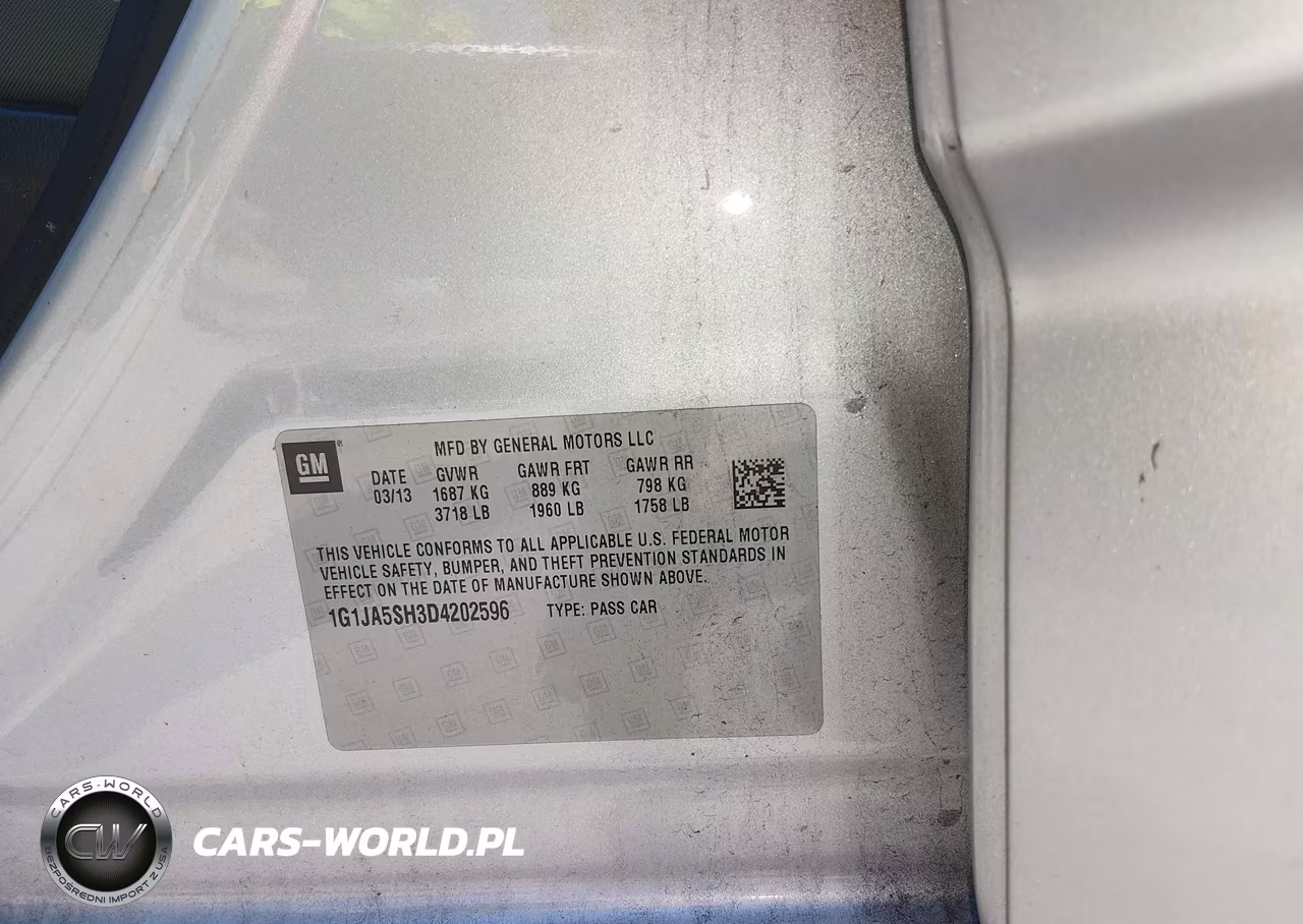 2013 Chevrolet Sonic Ls Auto VIN:1G1JA5SH3D4202596 - 9