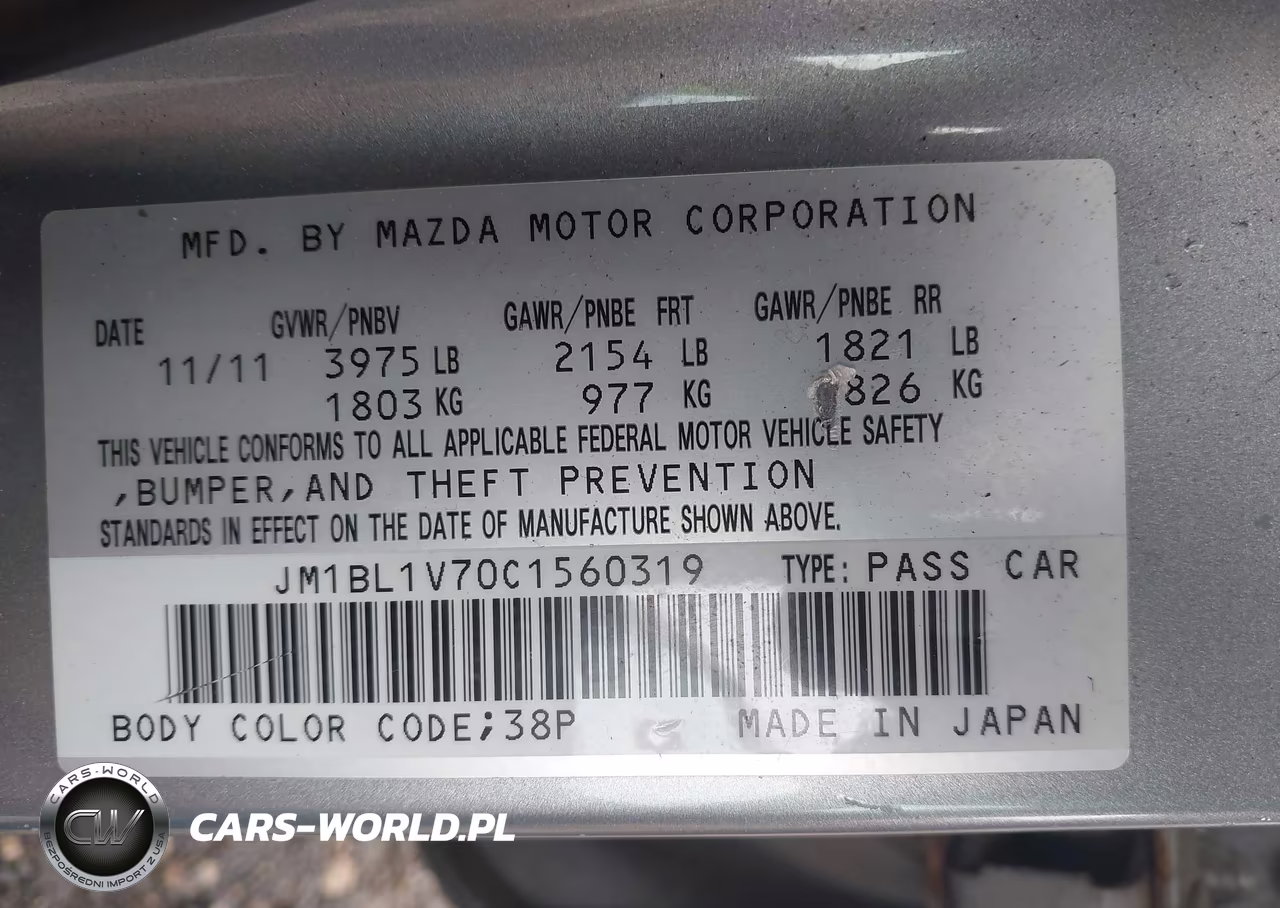 2012 Mazda Mazda3 I Touring VIN:JM1BL1V70C1560319 - 9
