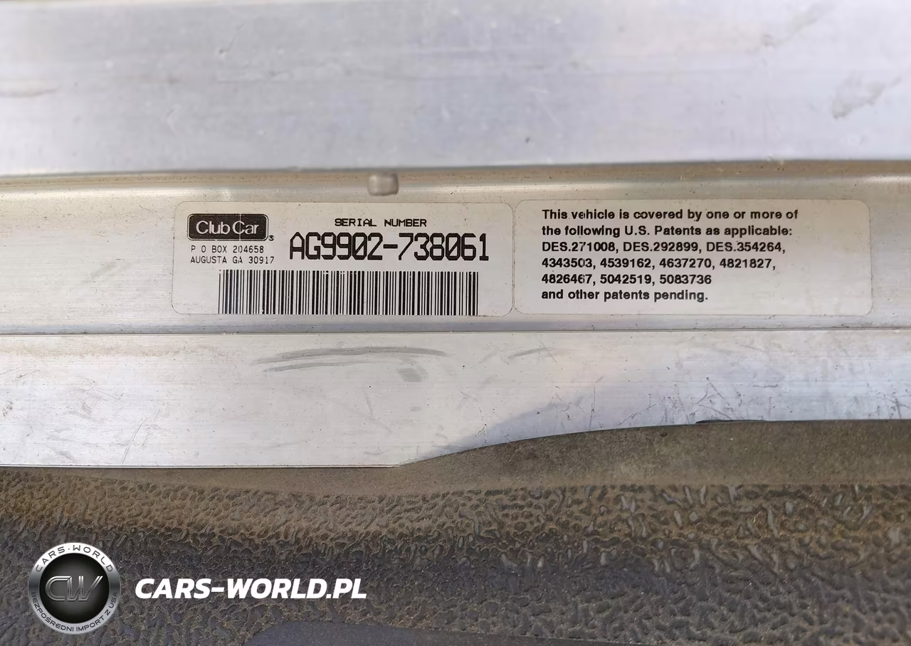 1999 Club Car Ds 8 Volt VIN:AG9902738061 - 9