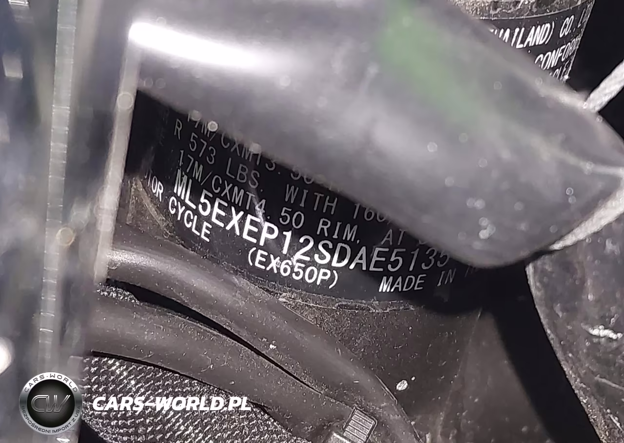 2025 Kawasaki Ex650 P VIN:ML5EXEP12SDAE5135 - 10