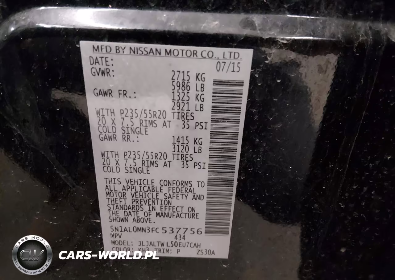 2015 Infiniti Qx60 VIN:5N1AL0MN3FC537756 - 9