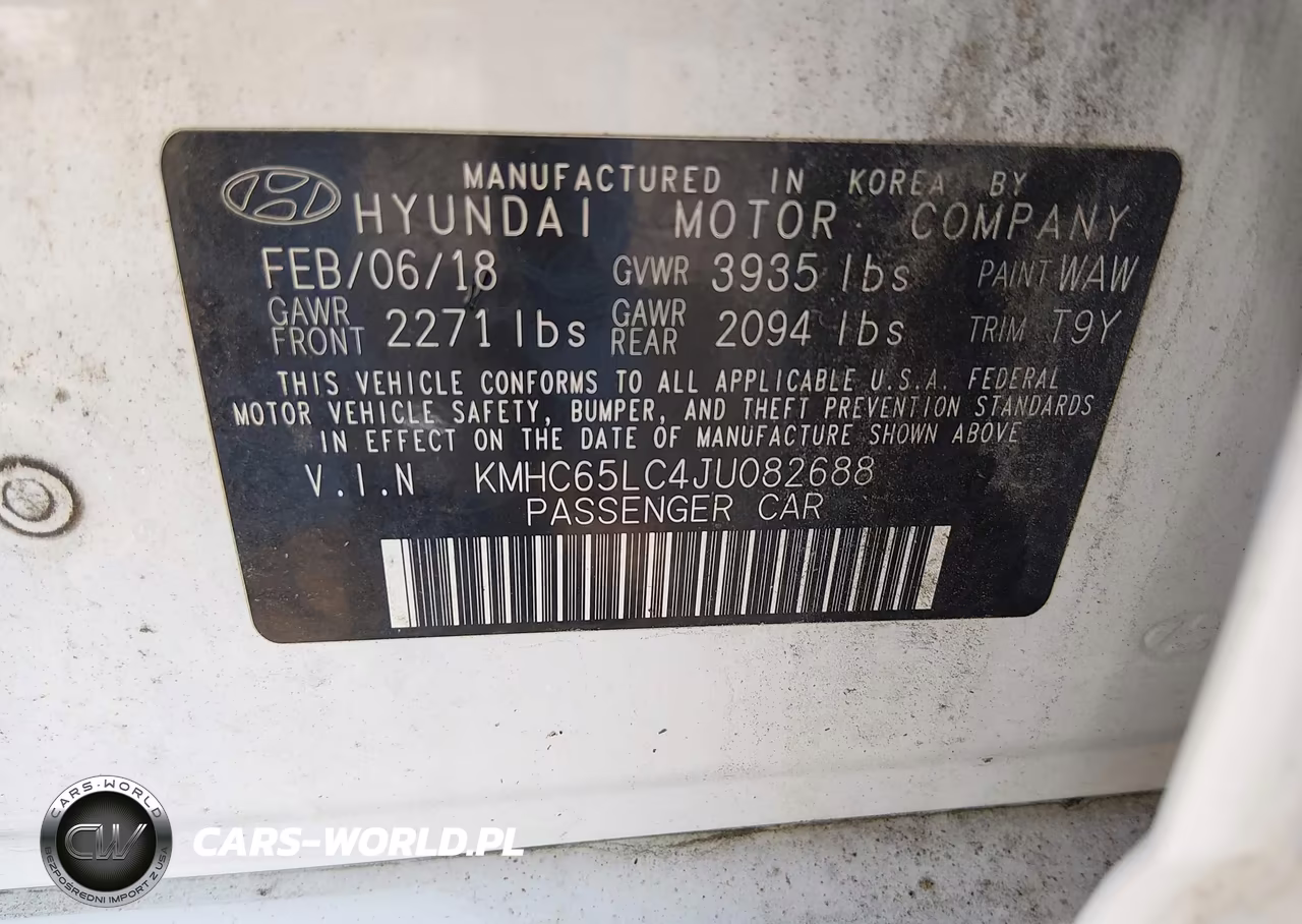 2018 Hyundai Ioniq Hybrid Blue VIN:KMHC65LC4JU082688 - 9