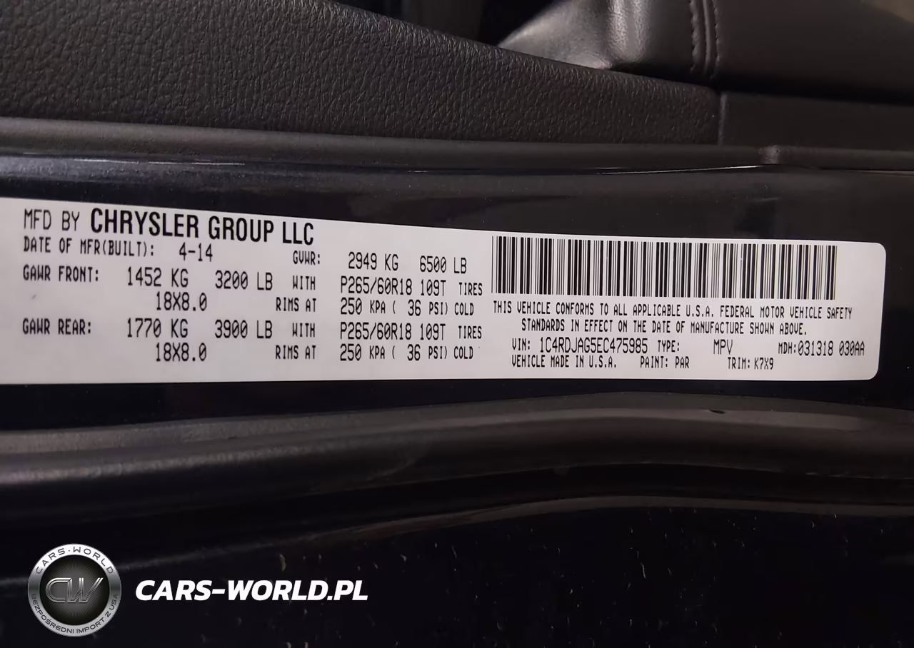 2014 Dodge Durango Sxt VIN:1C4RDJAG5EC475985 - 9
