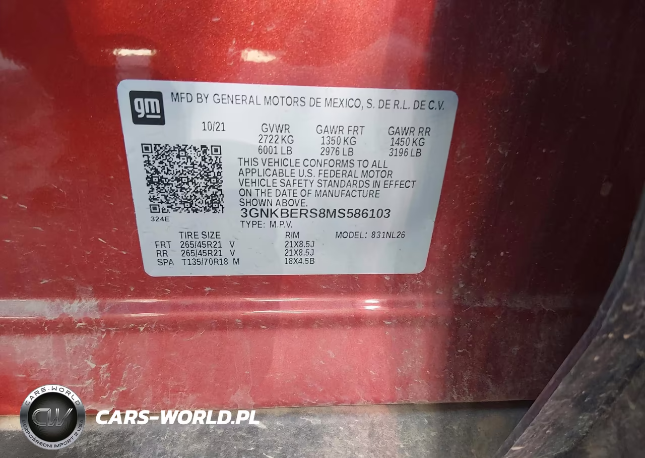 2021 Chevrolet Blazer Fwd Rs VIN:3GNKBERS8MS586103 - 9