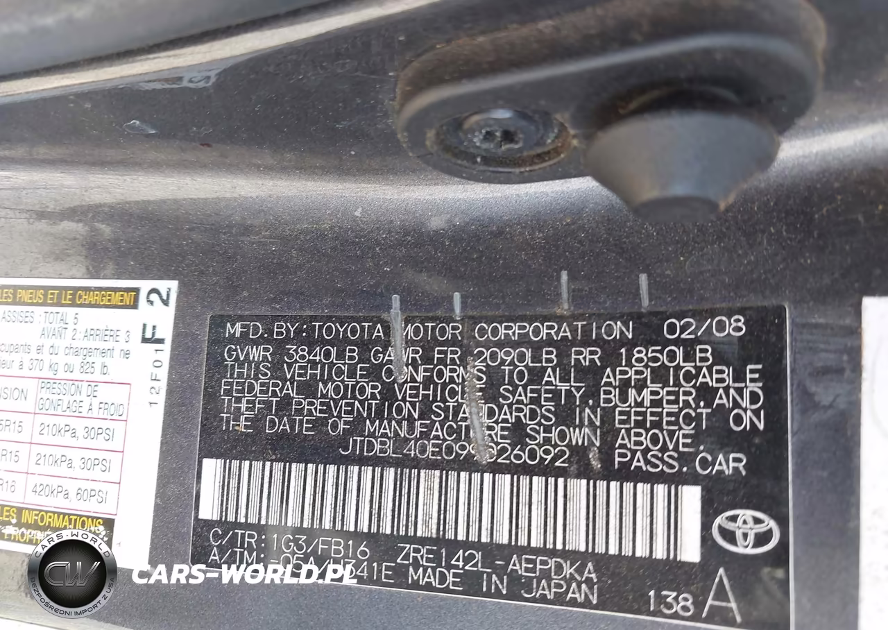 2009 Toyota Corolla Le VIN:JTDBL40E099026092 - 9