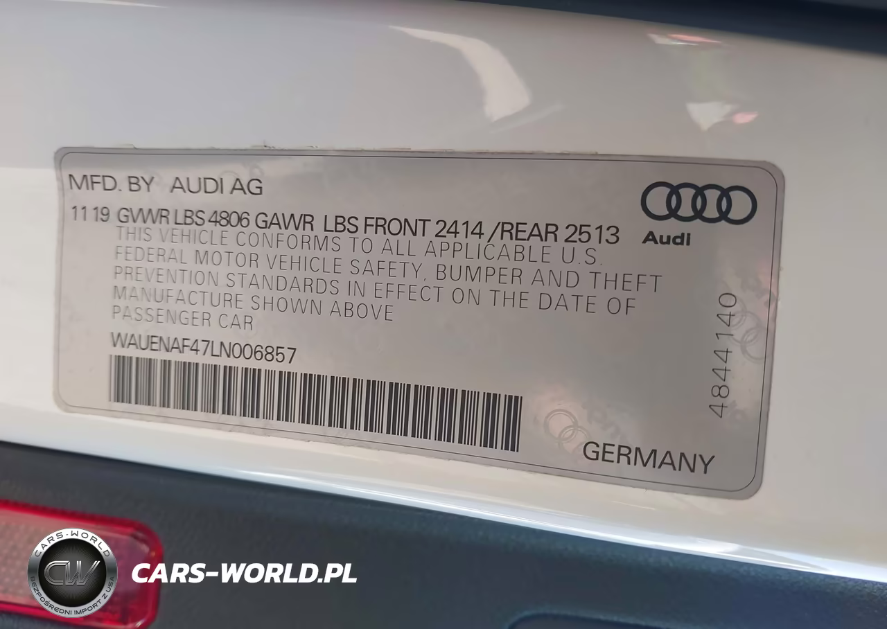 2020 Audi A4 Premium Plus 45 Tfsi Quattro S Tronic VIN:WAUENAF47LN006857 - 9