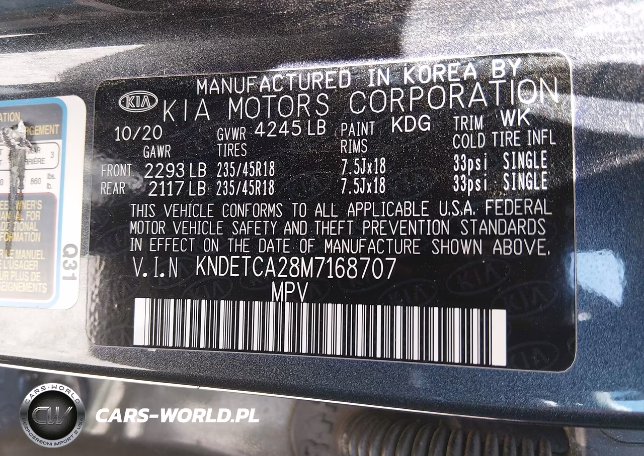 2021 Kia Seltos Sx Turbo VIN:KNDETCA28M7168707 - 9