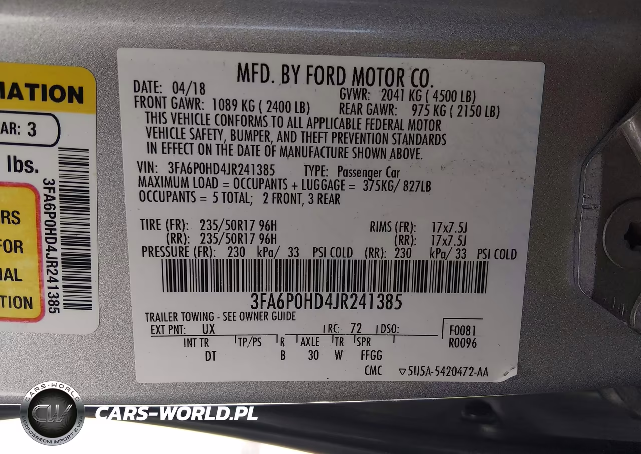 2018 Ford Fusion Se VIN:3FA6P0HD4JR241385 - 9