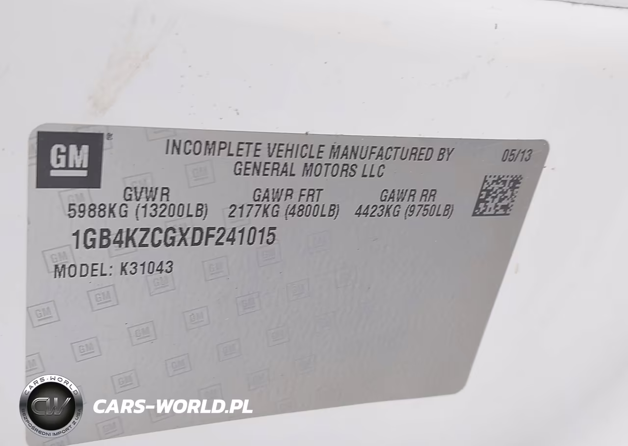 2013 Chevrolet Silverado 3500Hd Chassis Work Truck VIN:1GB4KZCGXDF241015 - 8