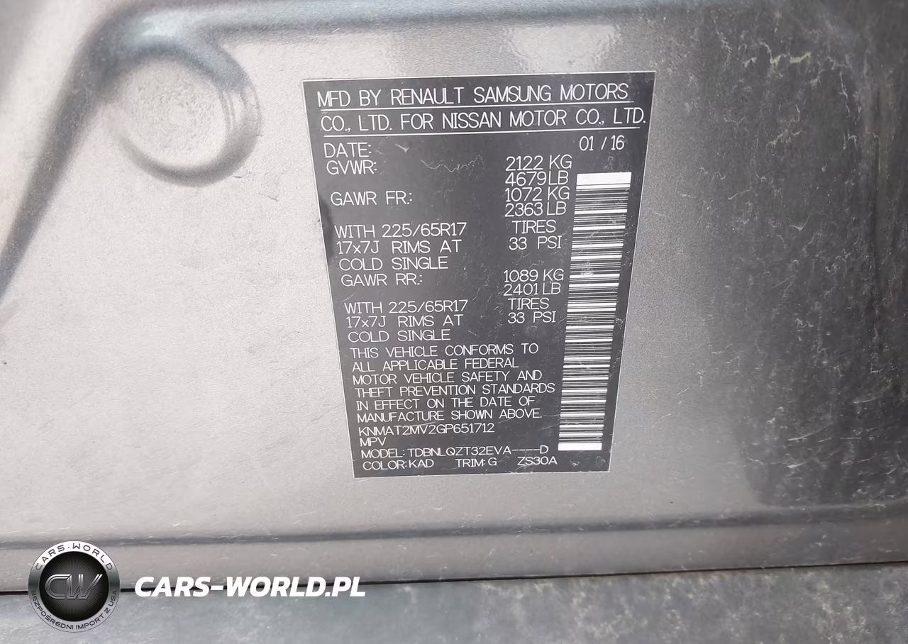 2016 Nissan Rogue Sv VIN:KNMAT2MV2GP651712 - 9