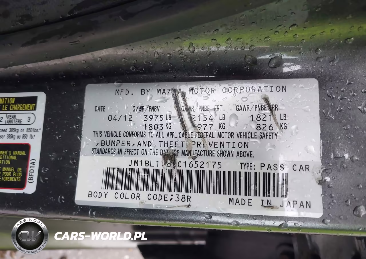 2012 Mazda Mazda3 I Touring VIN:JM1BL1V81C1652175 - 9
