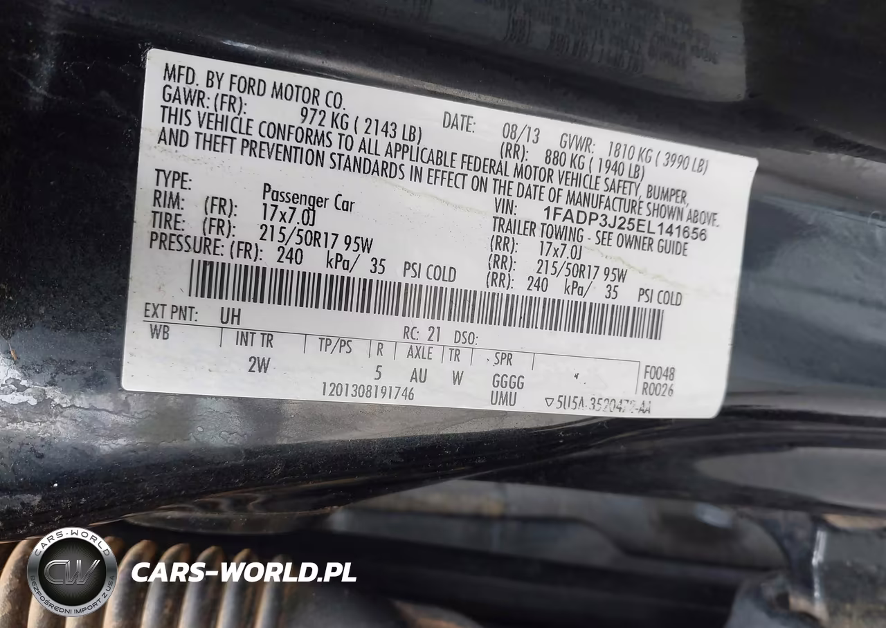 2014 Ford Focus Titanium VIN:1FADP3J25EL141656 - 9