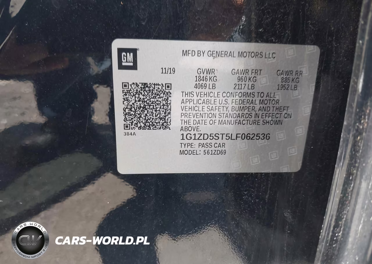 2020 Chevrolet Malibu Fwd Lt VIN:1G1ZD5ST5LF062536 - 9