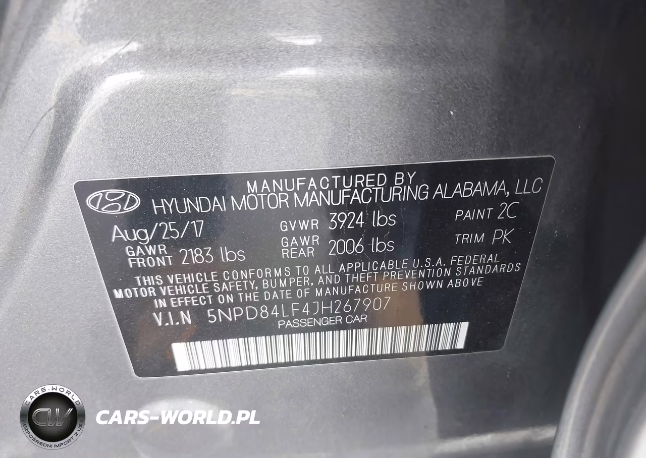 2018 Hyundai Elantra Sel VIN:5NPD84LF4JH267907 - 9