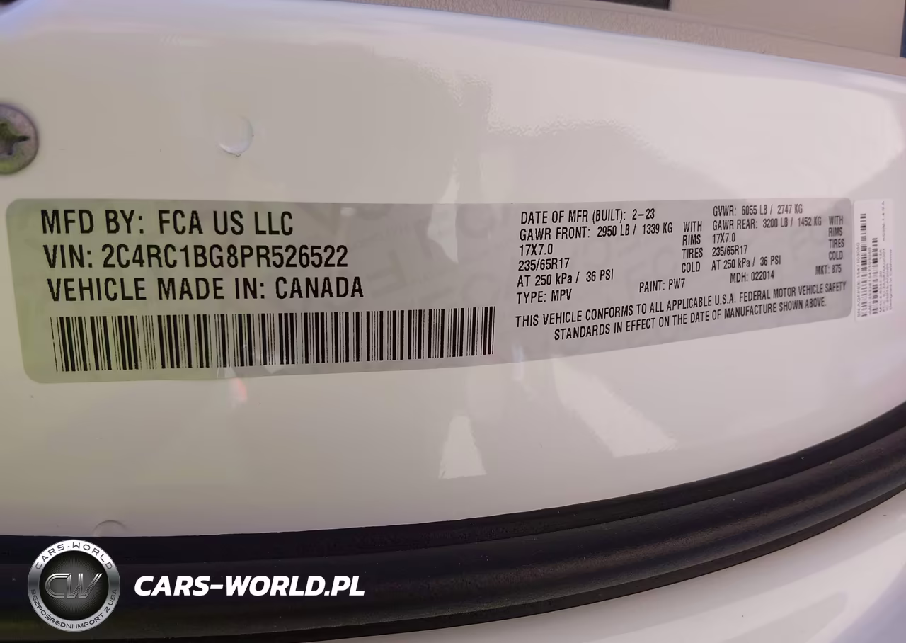 2023 Chrysler Pacifica Touring L VIN:2C4RC1BG8PR526522 - 9