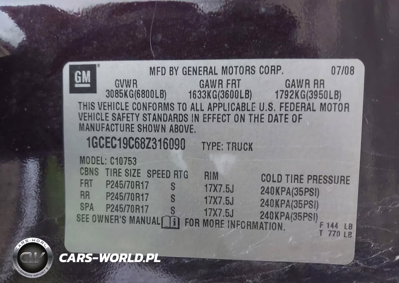 2008 Chevrolet Silverado 1500 Lt1 VIN:1GCEC19C68Z316090 - 9