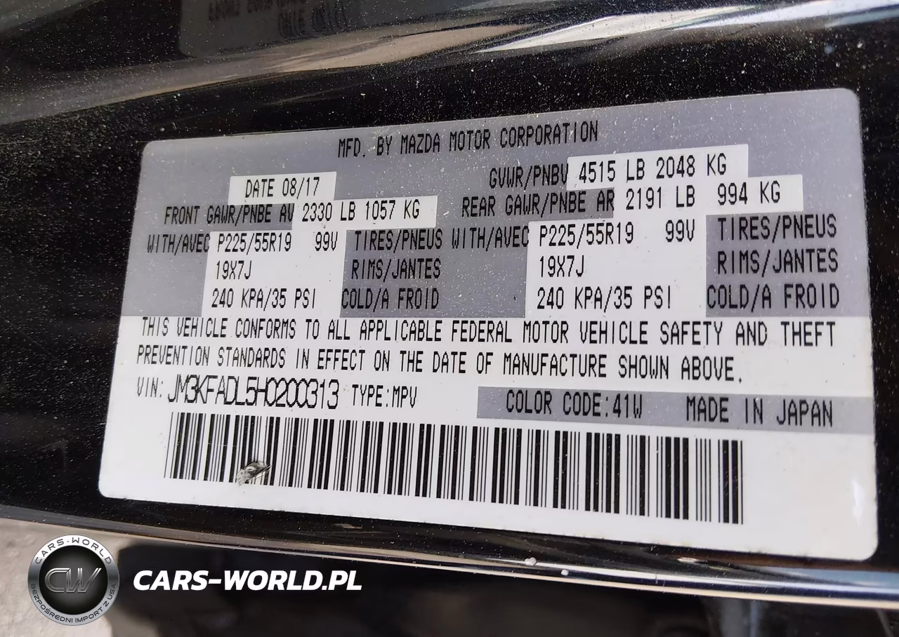 2017 Mazda Cx-5 Grand Select VIN:JM3KFADL5H0200313 - 9