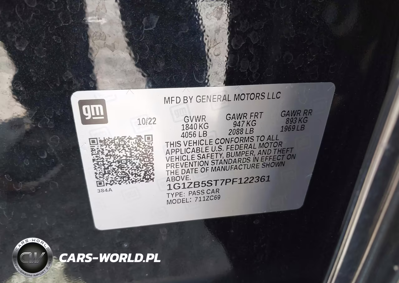 2023 Chevrolet Malibu Fwd Ls VIN:1G1ZB5ST7PF122361 - 9