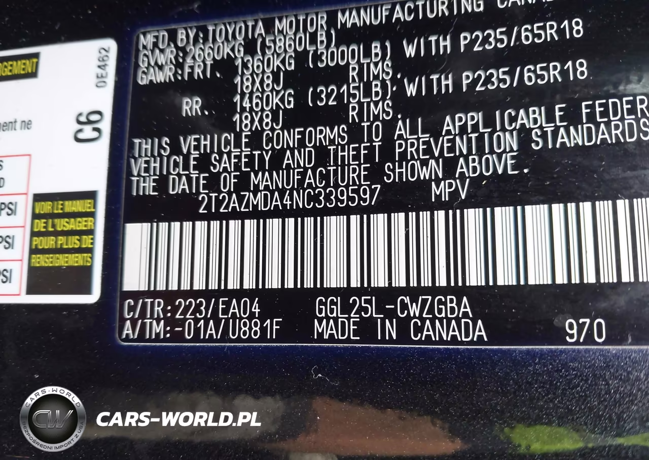 2022 Lexus Rx 350 VIN:2T2AZMDA4NC339597 - 9
