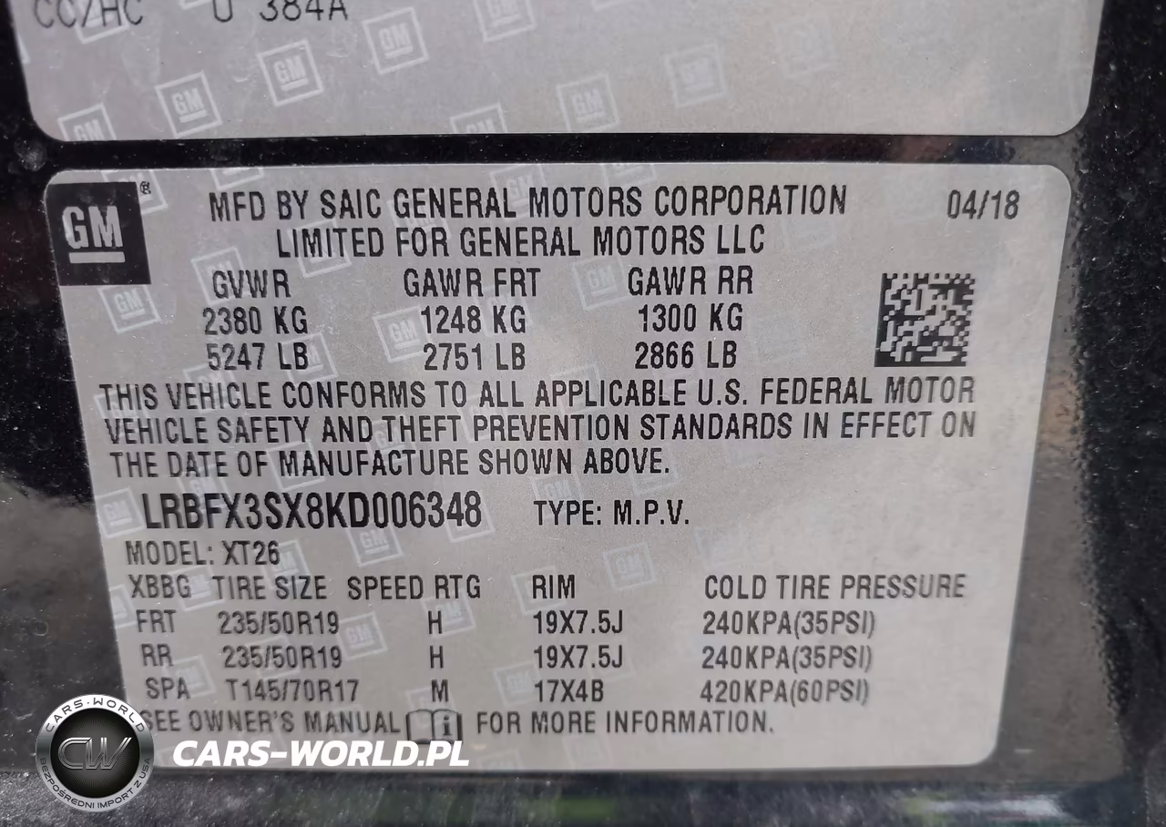 2019 Buick Envision Awd Premium I VIN:LRBFX3SX8KD006348 - 9