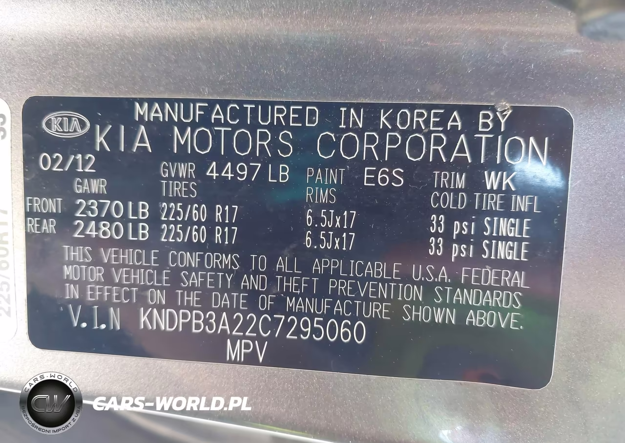2012 Kia Sportage Lx VIN:KNDPB3A22C7295060 - 9