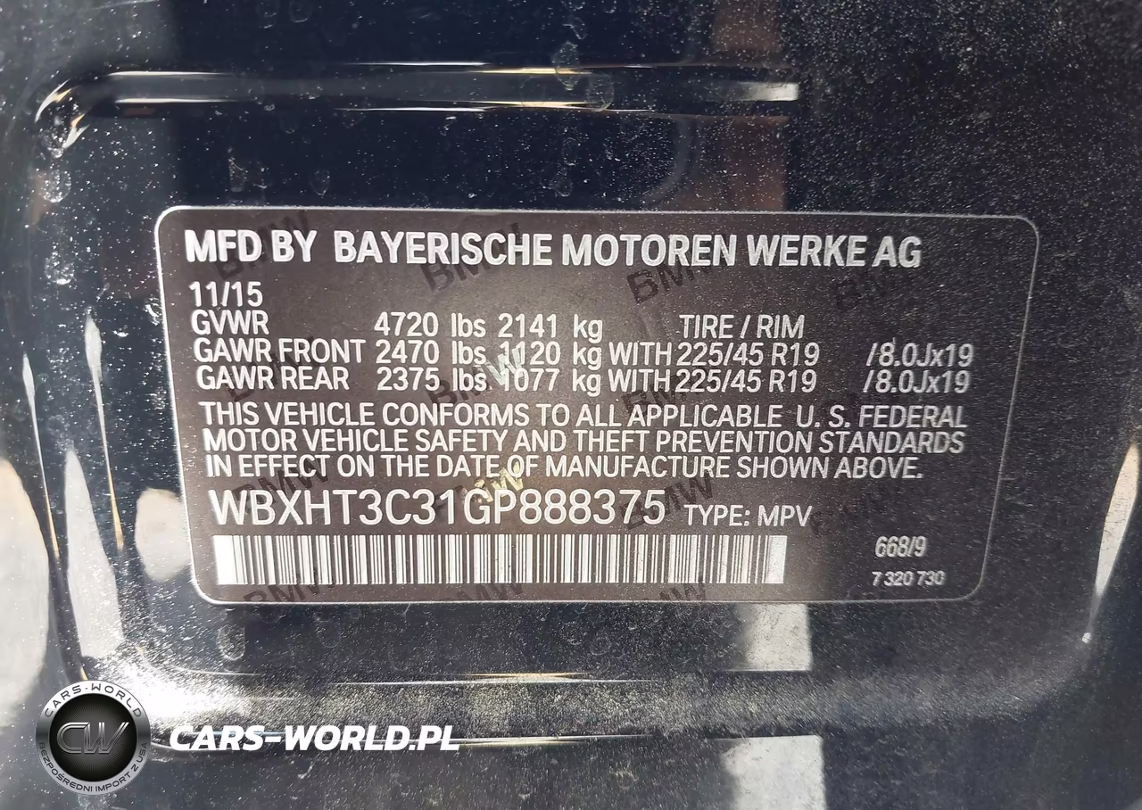 2016 BMW X1 xDrive28I VIN:WBXHT3C31GP888375 - 9