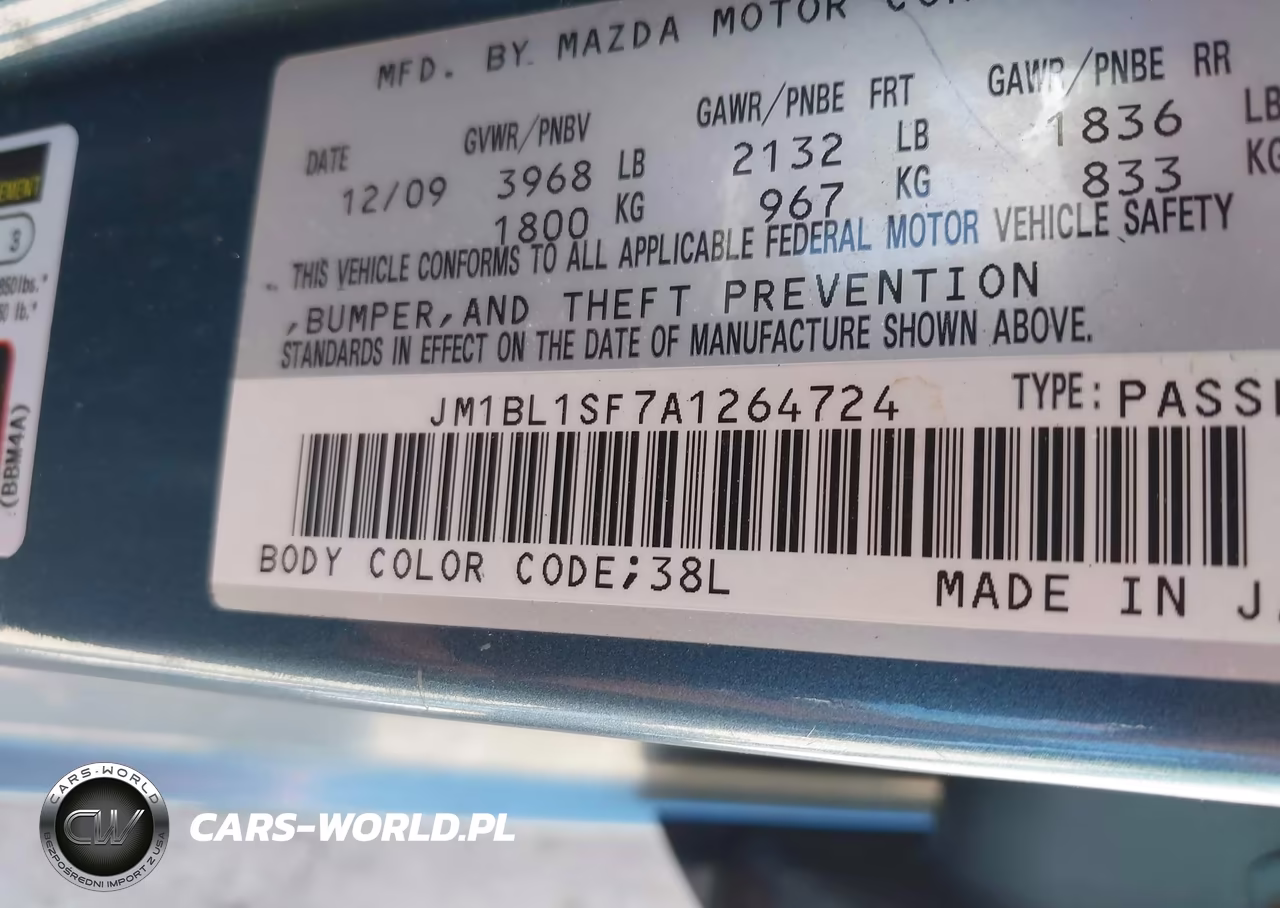 2010 Mazda Mazda3 I Touring VIN:JM1BL1SF7A1264724 - 9