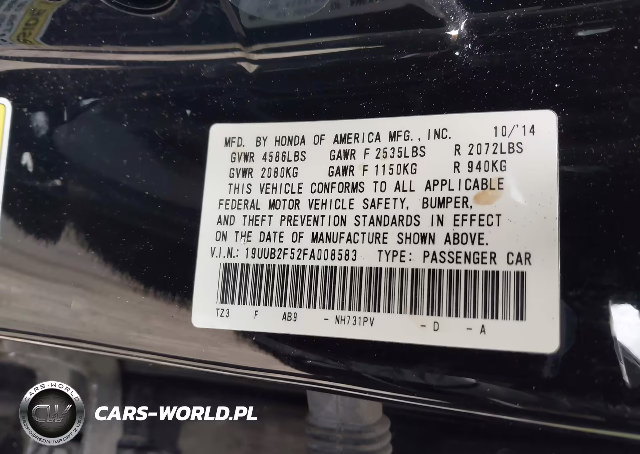 2015 Acura Tlx V6 Tech VIN:19UUB2F52FA008583 - 9