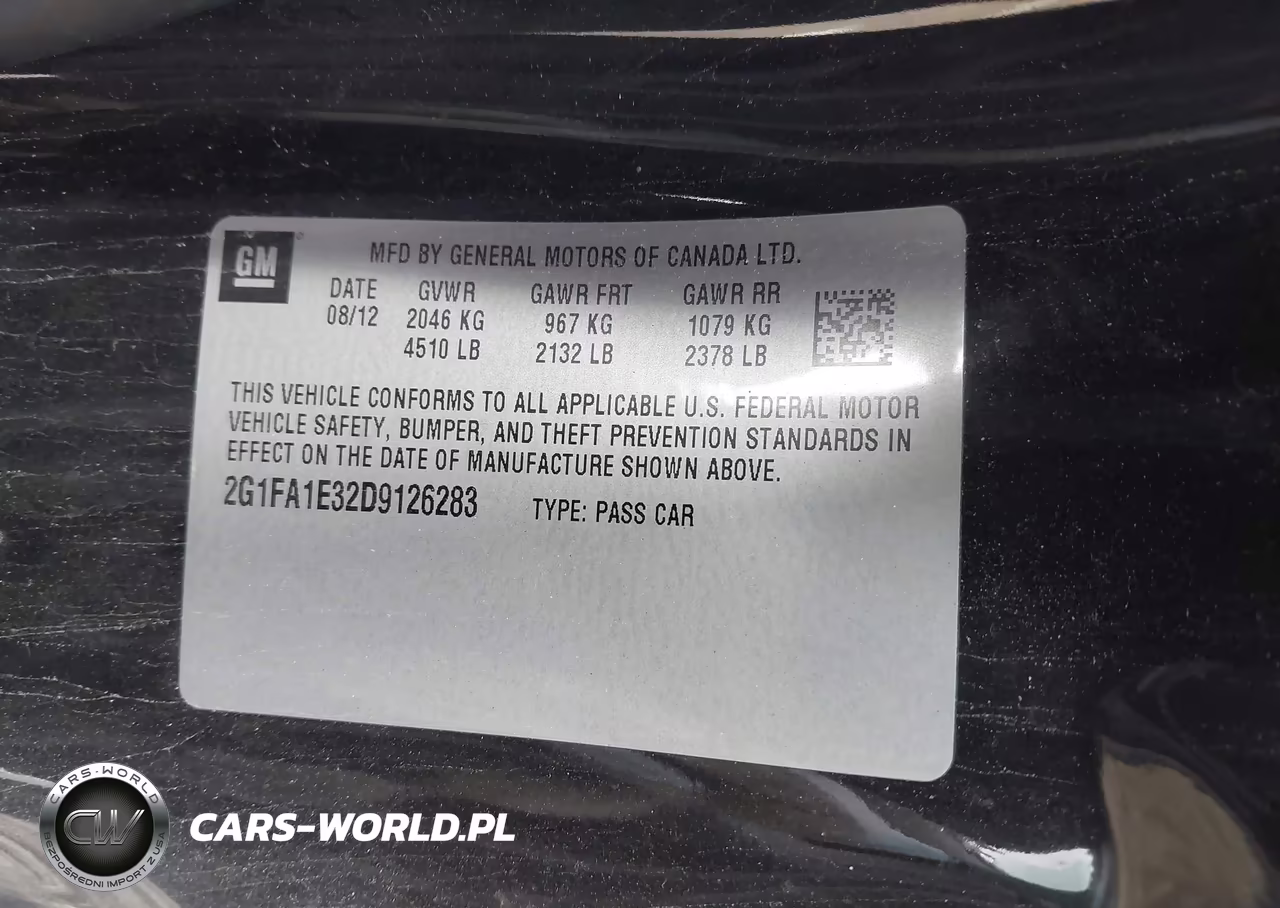 2013 Chevrolet Camaro 2Ls VIN:2G1FA1E32D9126283 - 9