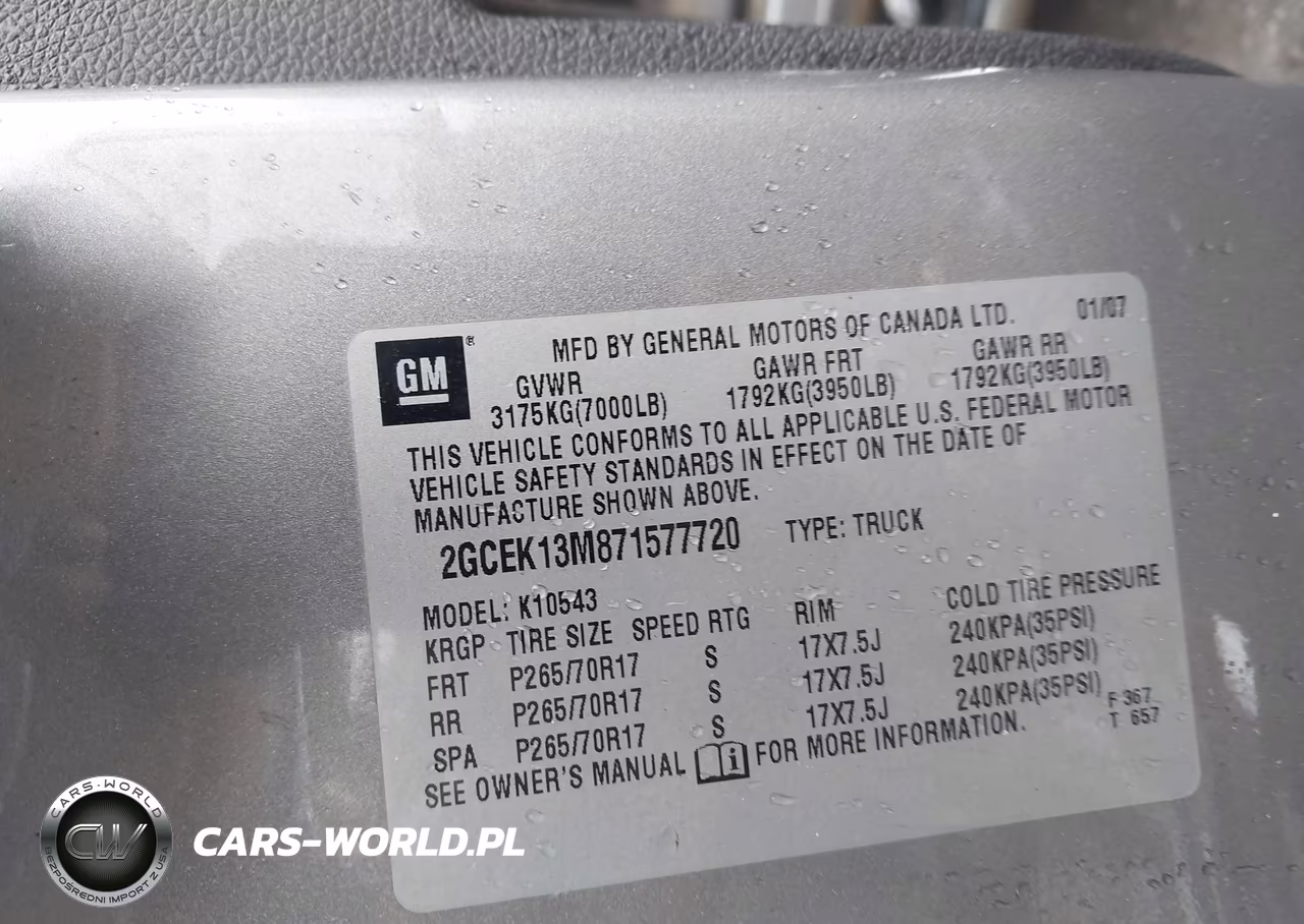 2007 Chevrolet Silverado 1500 Lt1 VIN:2GCEK13M871577720 - 9