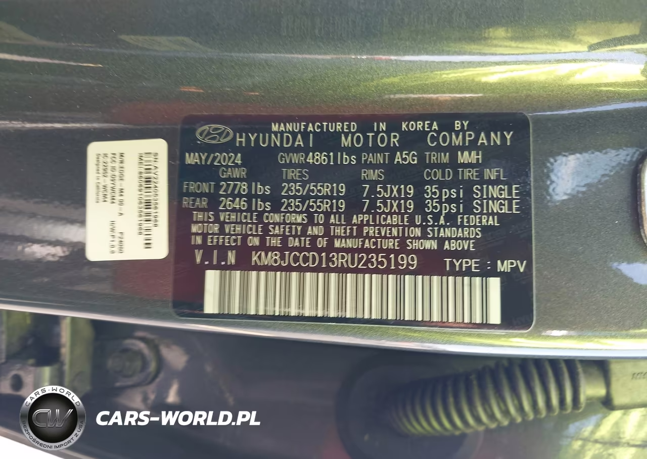 2024 Hyundai Tucson Hybrid Sel Convenience VIN:KM8JCCD13RU235199 - 9