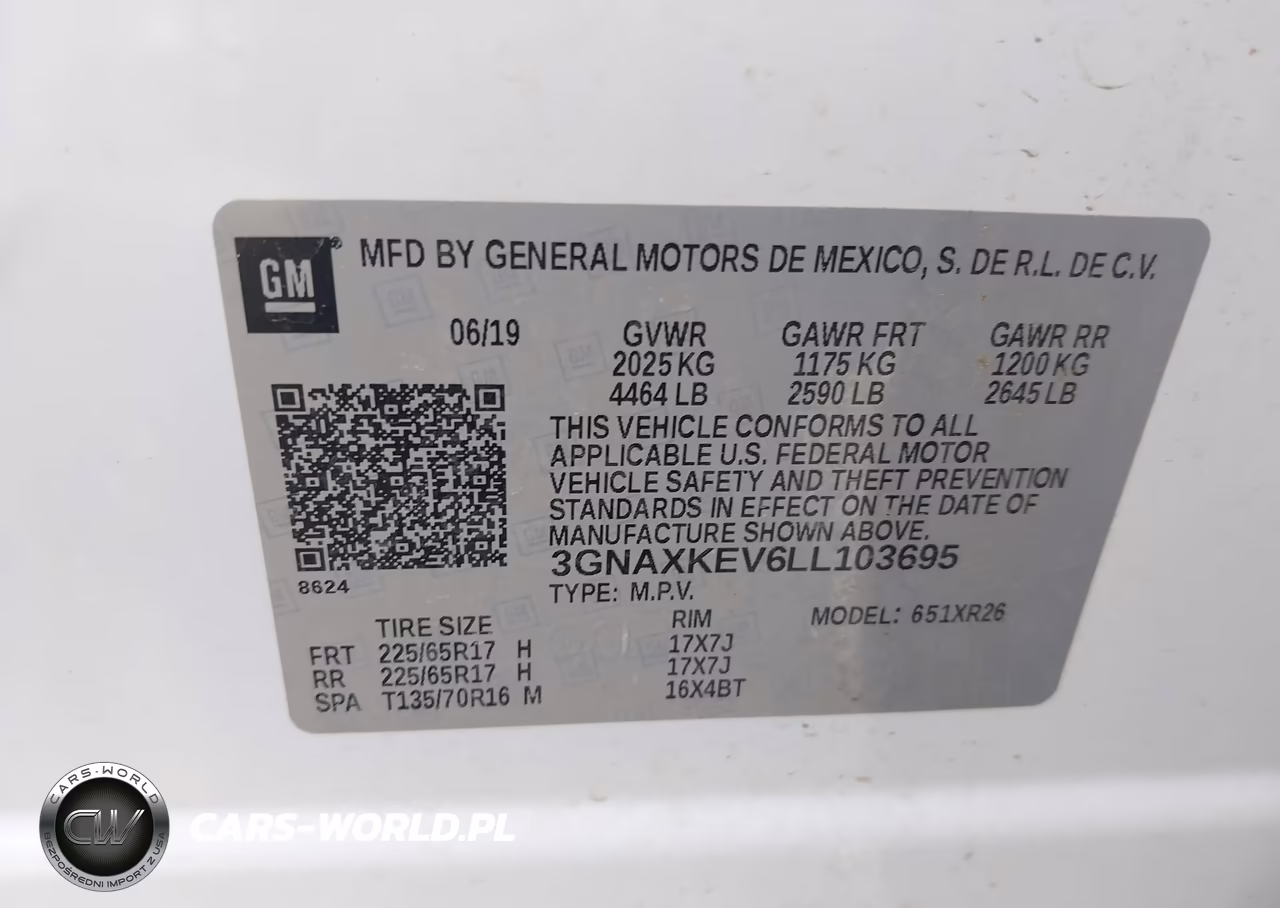 2020 Chevrolet Equinox Fwd Lt 1.5L Turbo VIN:3GNAXKEV6LL103695 - 9