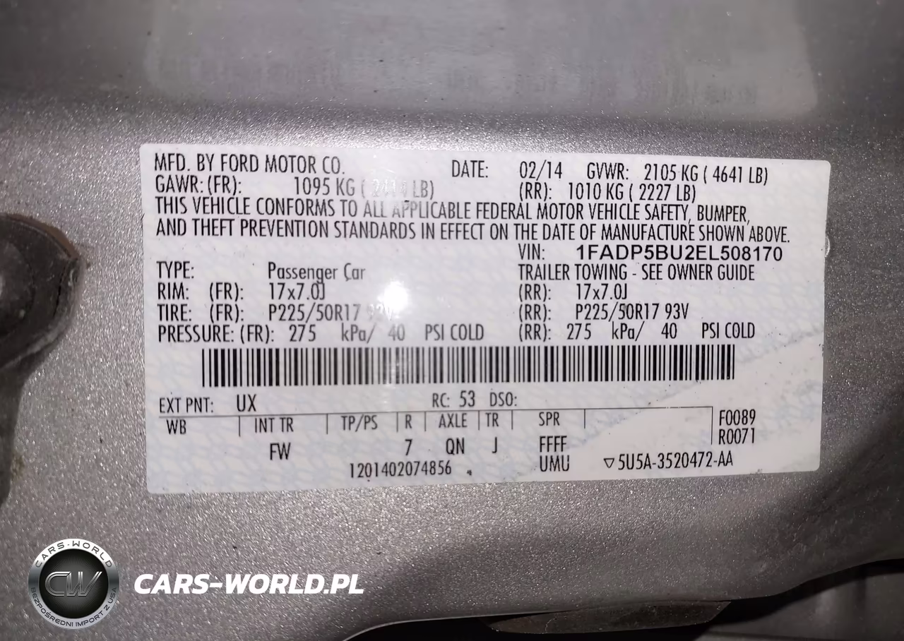 2014 Ford C-Max Hybrid Sel VIN:1FADP5BU2EL508170 - 9