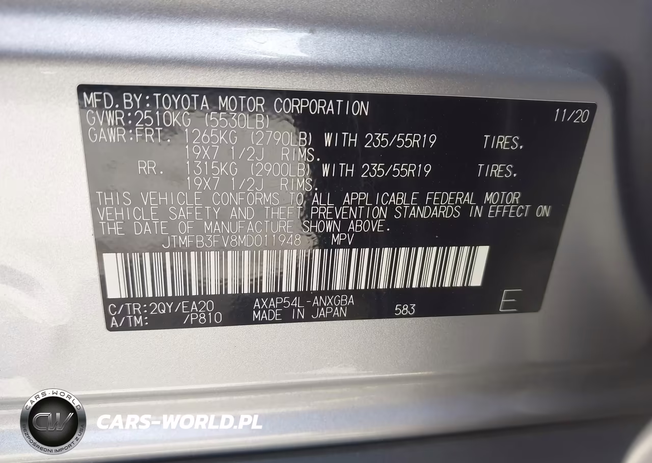 2021 Toyota Rav4 Prime Xse VIN:JTMFB3FV8MD011948 - 9