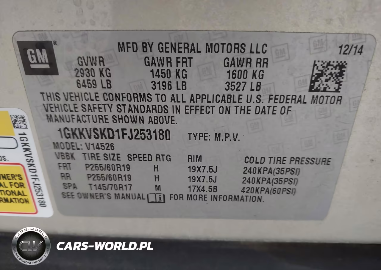 2015 GMC Acadia Slt-2 VIN:1GKKVSKD1FJ253180 - 9