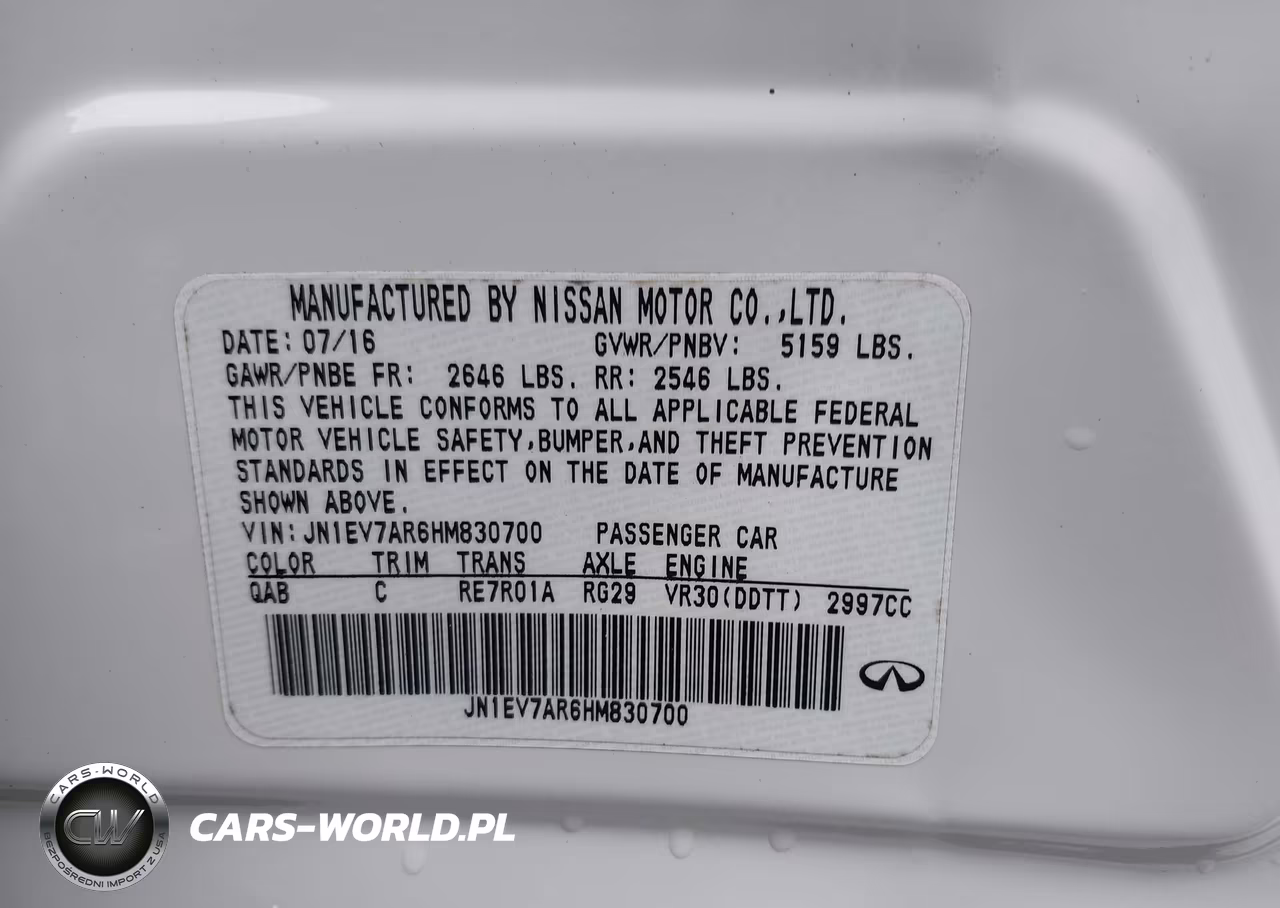 2017 Infiniti Q50 3.0T Premium VIN:JN1EV7AR6HM830700 - 9