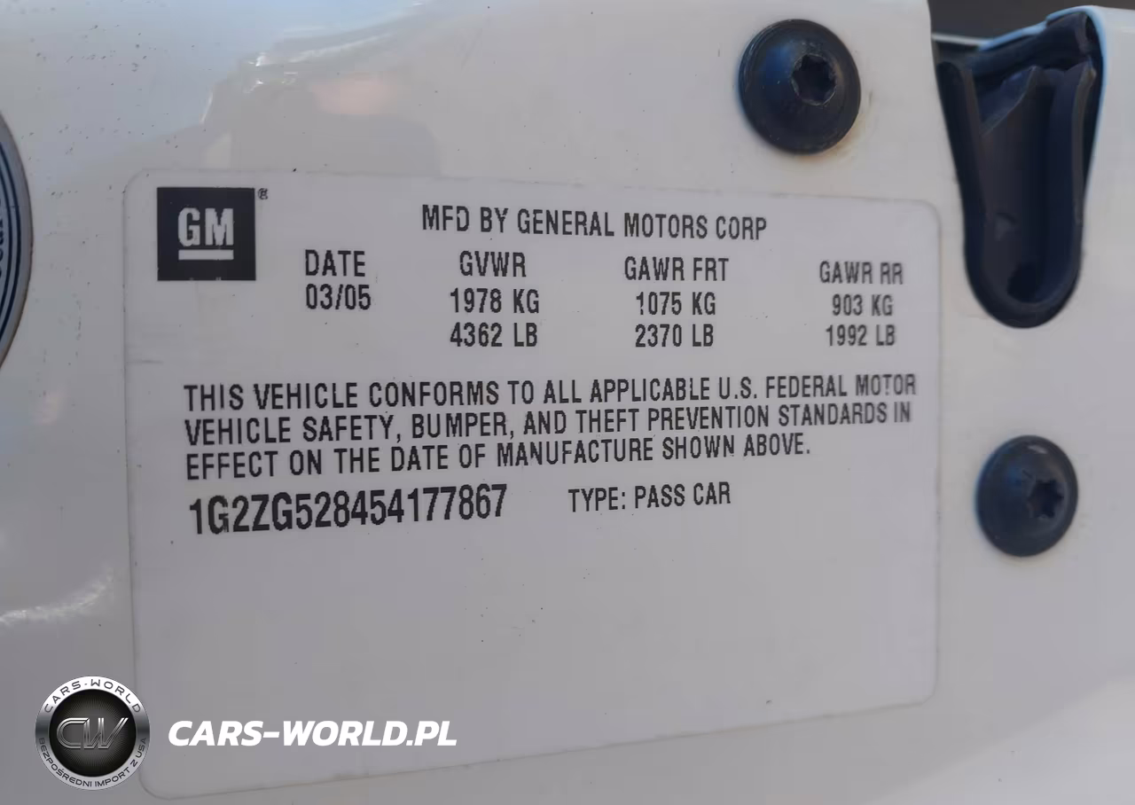 2005 Pontiac G6 VIN:1G2ZG528454177867 - 9