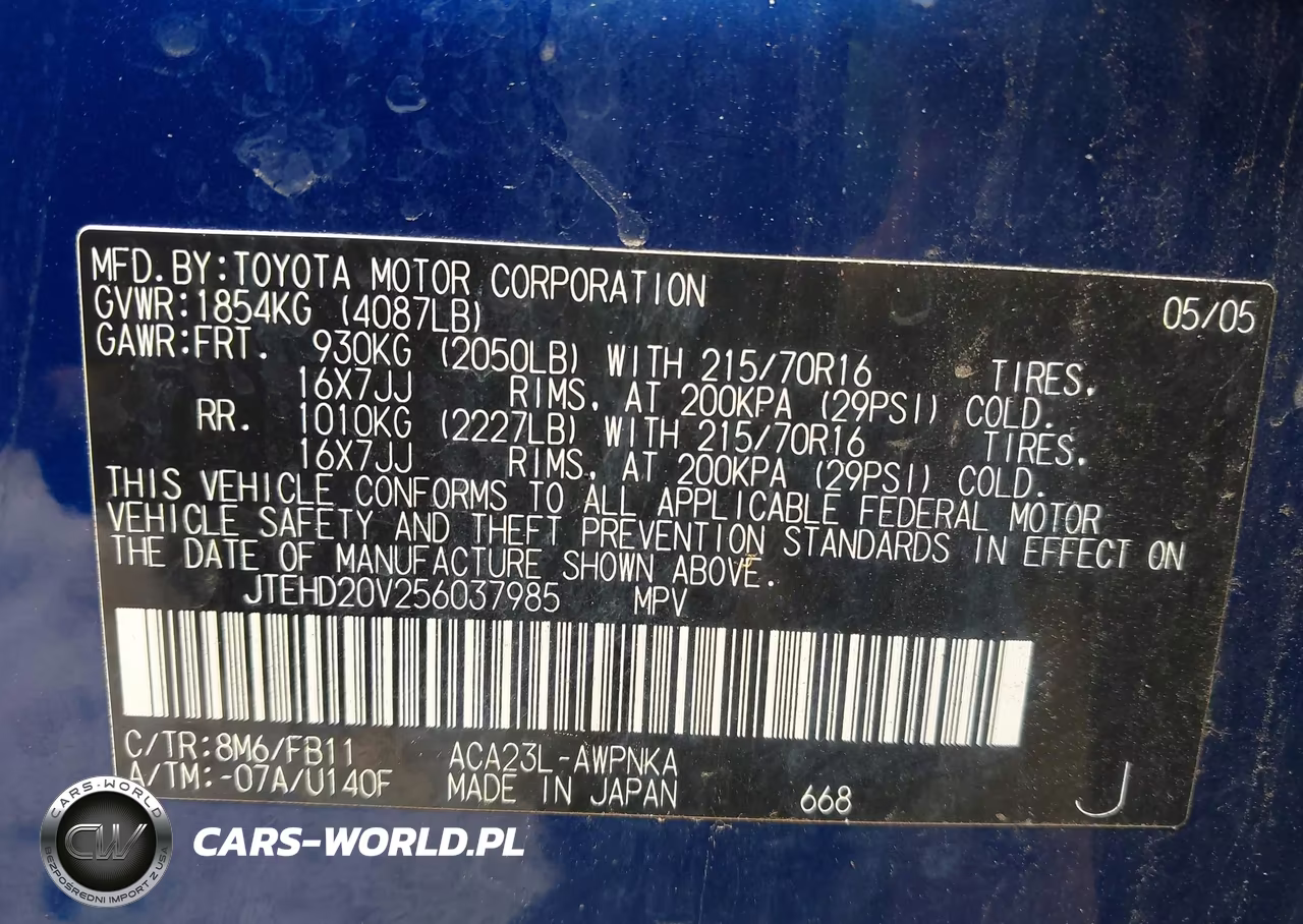 2005 Toyota Rav4 VIN:JTEHD20V256037985 - 9