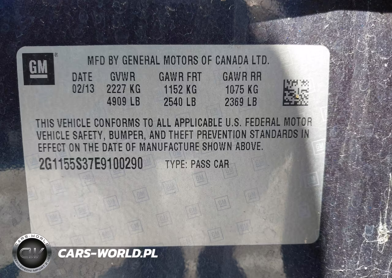 2014 Chevrolet Impala 2Lz VIN:2G1155S37E9100290 - 9