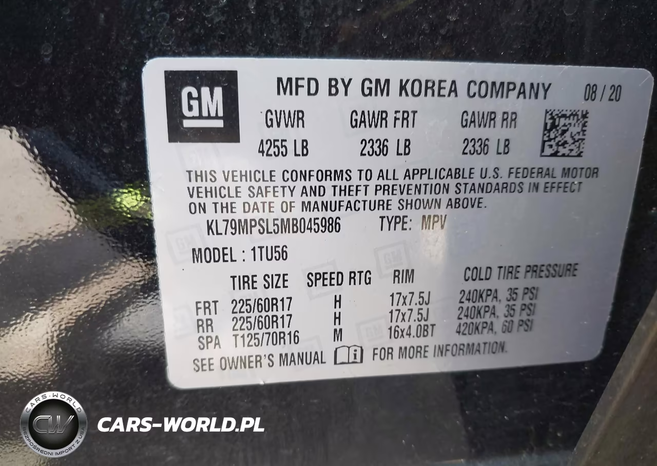 2021 Chevrolet Trailblazer Fwd Lt VIN:KL79MPSL5MB045986 - 9