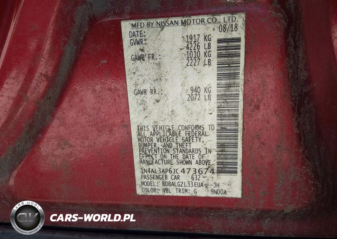 2018 Nissan Altima 2.5 S VIN:1N4AL3AP6JC473674 - 9
