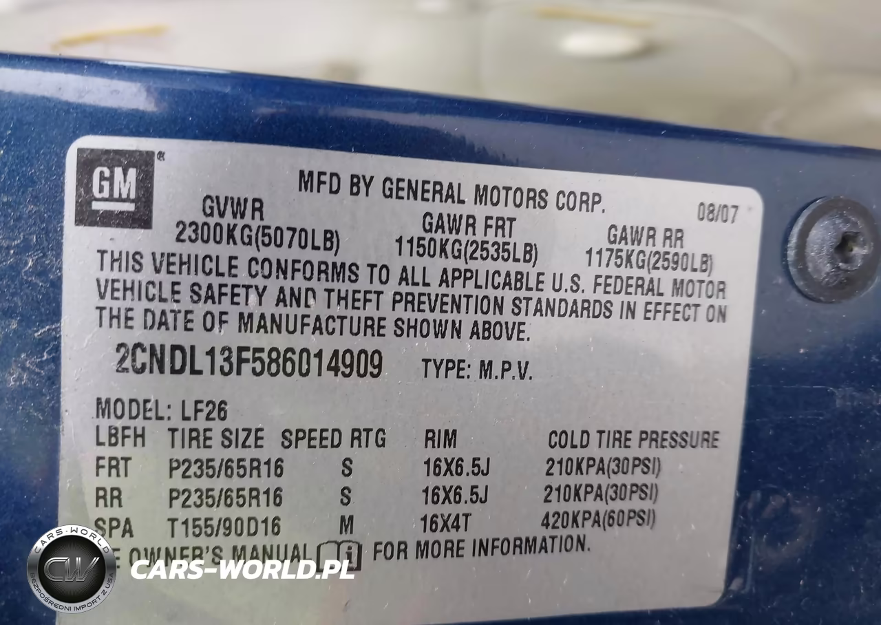 2008 Chevrolet Equinox Ls VIN:2CNDL13F586014909 - 9