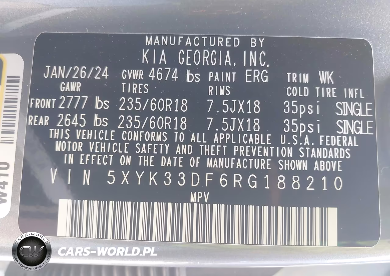 2024 Kia Sportage Ex VIN:5XYK33DF6RG188210 - 9