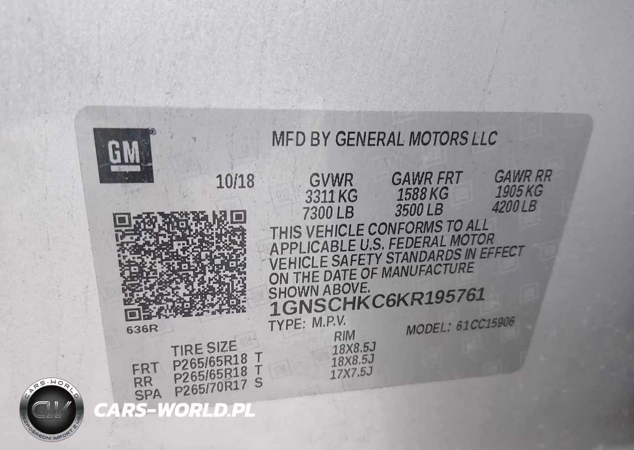 2019 Chevrolet Suburban Lt VIN:1GNSCHKC6KR195761 - 9