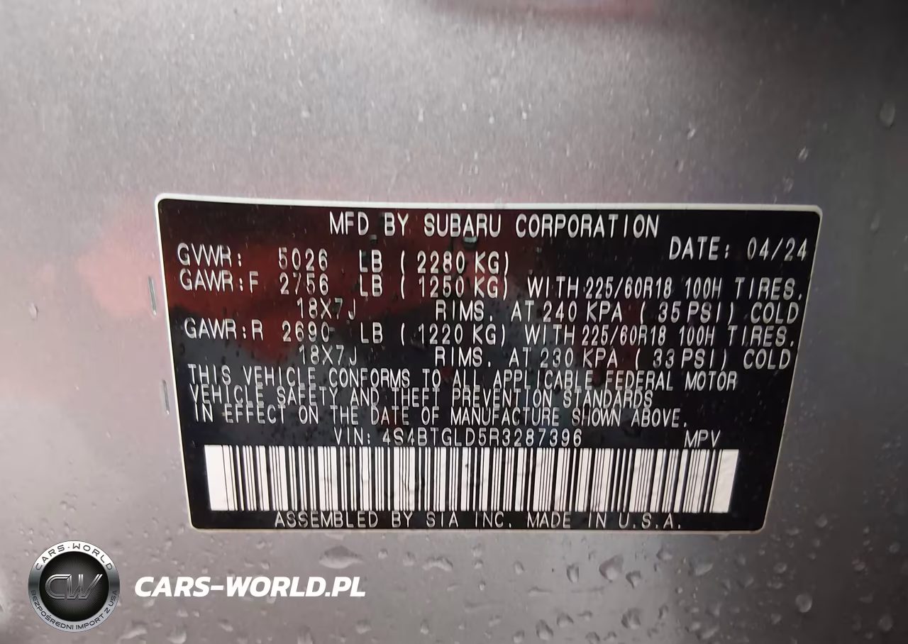 2024 Subaru Outback Onyx Edition Xt VIN:4S4BTGLD5R3287396 - 9
