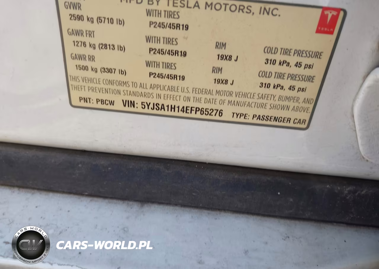 2014 Tesla Model S P85 VIN:5YJSA1H14EFP65276 - 9